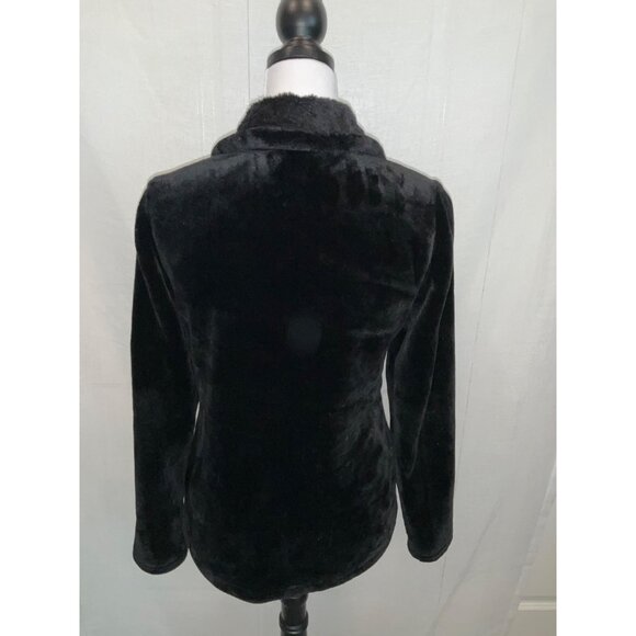 32 Degrees Heat Womens Black Faux Fur Zip Jacket Size Small - Picture 3 of 6